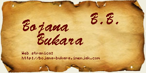 Bojana Bukara vizit kartica